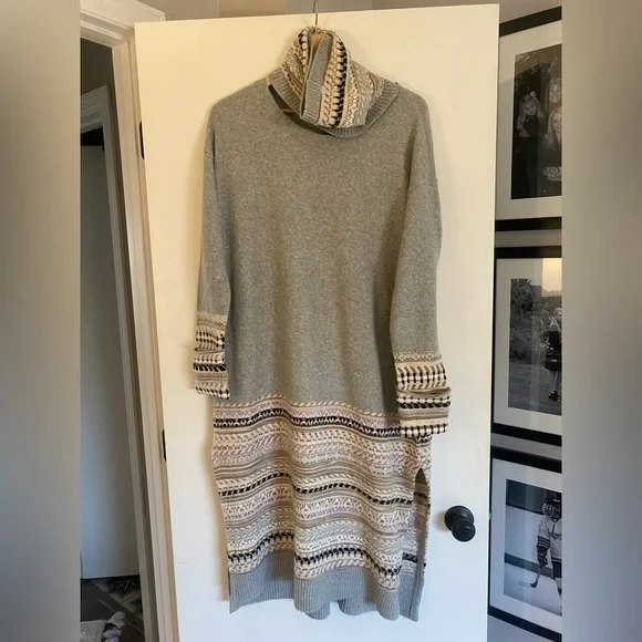 Anthropologie Daily Practice Anthropologie Turtleneck Sweater Dress Medium C92 - Picture 7 of 16